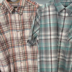 Men's Plaid Button-Down Shirt - Multicolor- large Marmot, 2 shirts $50